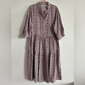 VIOLETA BY MANGO Floral Print Long Dress